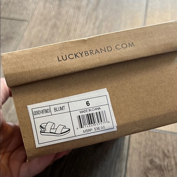 Lucky Brand Blue and Striped Sandals Toddler - Picture 4 of 4